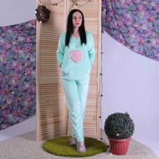 Женская махровая пижама на кнопках "Paris" р.44-56