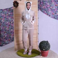 Женская махровая пижама "Сappuccino" р.44-52