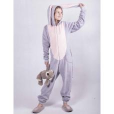 Детский махровый кигуруми  " Bags Bunny" р. 34-40