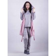 Махровая пижама с жилеткой "Париж" р. 42-50