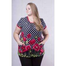 Женская трикотажная туника "Дачница" р.52-64