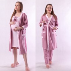 Женская теплая 4-ка для дома "Софи-пудра" Женская теплая 4-ка для дома "Софи-пудра"