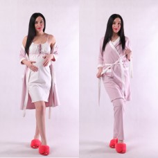 Женская теплая 4-ка для дома "Софи-нежно розовый" Женская теплая 4-ка для дома "Софи-нежно розовый"