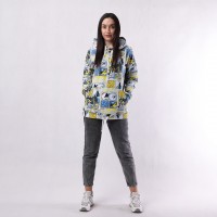 Жіноча кофта-балахон двухнітка "Комікс" 42-50р.