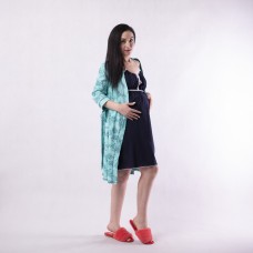 Теплий жіночий комплект "Бірюзова Роза" 50р.