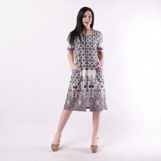 Жіночий літній халат батал "Незабудка (1)" р.52-64