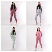 Теплый подростковый спортивный костюм 3х-нитка (начес) "Худи" 38-44р.