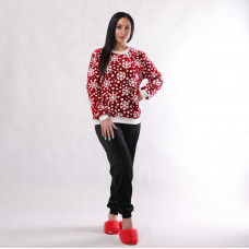 Женская махровая пижама "Снежинка " р.42-54