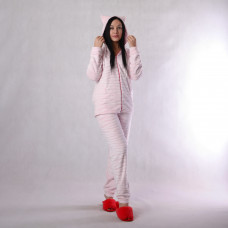 Женская махровая пижама "Шиншилла-Розовая" р.40-56