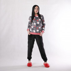 Женская махровая пижама "Котик" р.42-54