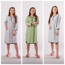 Женская теплая ночная рубашка "Бантик new" р.52-64