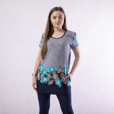 Туника женская "Валя гусиная лапка" р.48-60