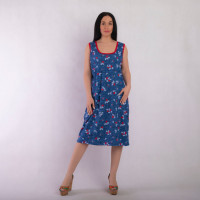 Женский трикотажный сарафан " Джинс " р. 54-62