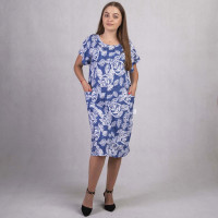 Женское летнее платье "Марта джинс" 52-60р.