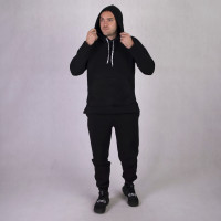 Мужской спортивный костюм 3х-нитка на флисе "Однотон" 44-56р.