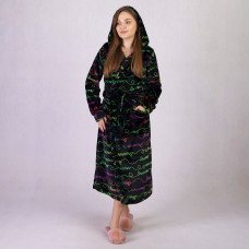 Женский длинный махровый халат "Блек-дрим " р.42-54