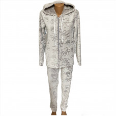 Женская махровая пижама барсик "Шиншилла-Лапки " р.40-56 