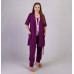 Комплект тройка кулир халат с пижамой "Мила- темно фиолетовый" р.42-54 (планка фиолет!) Комплект тройка кулир халат с пижамой "Мила- темно фиолетовый" р.42-54 (планка фиолет!)