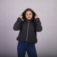 Женская кофта-куртка на молнии "Барашек-темно серая" 44-52р. Женская кофта-куртка на молнии "Барашек-темно серая" 44-52р.