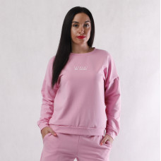 Женская кофта - тощая двунитка "Уличный стиль-розовая" 46-54р.