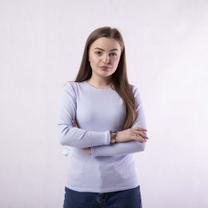 Базовая кофточка рубчик "Марокко-голубая" 42-50р.