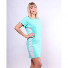 Жіноче літнє плаття "Лампаси-бірюза" р. 42-50