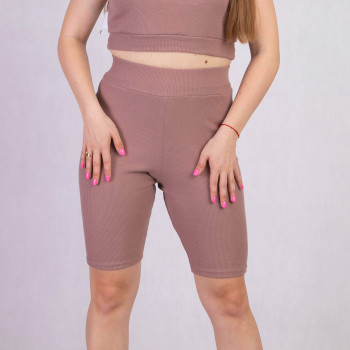 Женские летние велосипедки рубчик "Цвет-темный моко" 44-48р. Женские летние велосипедки рубчик "Цвет-темный моко" 44-48р.