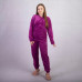 Женская махровая пижама "Коса фуксия" 42-54р. (модель маломірить!!!)