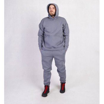 Мужской спортивный костюм 3х-нитка на флисе "Резинка Грей" 48-56р. Мужской спортивный костюм 3х-нитка на флисе "Резинка Грей" 48-56р.