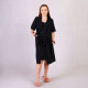 Комплект нічна з халатом кулір "Мереживо колір чорний" р.46-54 Комплект нічна з халатом кулір "Мереживо колір чорний" р.46-54