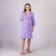 Теплая ночная рубашка запах "Цвет фиолет" р. 42-58 Теплая ночная рубашка запах "Цвет фиолет" р. 42-58