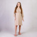 Теплая ночная рубашка запах "Цвет беж" р. 42-58