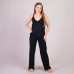 Комплект Топ запах(застежка)+штаны кулир "Черный" 46-58р. Комплект Топ запах(застежка)+штаны кулир "Черный" 46-58р.