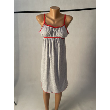 Ночная сорочка на тонких бретелях "Миранда" р. 42-46 (может быть с красным кружевом и белым)