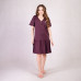 Домашнее женское платье с рюшами "Фиолетовый цвет" р. 44-52