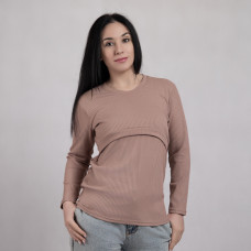 Женская кофта для кормления "Резинка-Коричневий" 42-54р. Женская кофта для кормления "Резинка-Коричневий" 42-54р.
