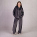 Молодежный женский велюровый костюм "Style-Серый" р. 46-54