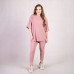 Летний костюм футболка с легенсами рубчик "Розовый цвет" р.44-50 Летний костюм футболка с легенсами рубчик "Розовый цвет" р.44-50
