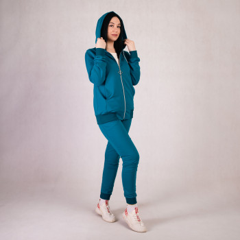 Молодіжний жіночий спортивний костюм 2-х нитка блискавка "Морська хвиля" р. 44-56