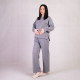 Спортивный костюм для беременных 2-х нитка "Серый" р. 46-54