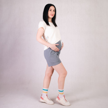 Женские шорты для беременных "Серый цвет" р. 46-58 Женские шорты для беременных "Серый цвет" р. 46-58