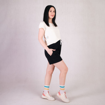 Женские шорты для беременных "Черный цвет" р. 46-58 Женские шорты для беременных "Черный цвет" р. 46-58