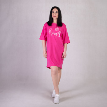 Женское летнее платье "Оверсайз-малина"46-52р. Женское летнее платье "Оверсайз-малина"46-52р.