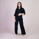 Женский костюм рубашка+штаны "Муслин-Черный" р.46-54 Женский костюм рубашка+штаны "Муслин-Черный" р.46-54