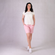 Женские бриджи с двунитки "Уличный стиль-персик" р.46-58