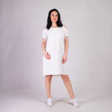 Женское летнее платье креп "Наташа-Белый цвет" р.48-52