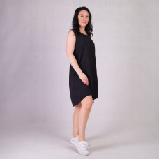 Женское летнее платье креп "Черный цвет" р.48-52