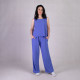 Женский костюм майка+штаны "Креп-Синий" р.46-50 Женский костюм майка+штаны "Креп-Синий" р.46-50