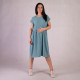 Женское летнее платье креп "Ментол-пуговка" р.48-52 Женское летнее платье креп "Ментол-пуговка" р.48-52