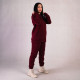 Теплый женский спортивный костюм 3х-нитка (начес) "Худи Бордо new" 44-56р. Теплый женский спортивный костюм 3х-нитка (начес) "Худи Бордо new" 44-56р.